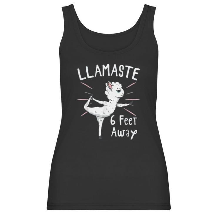 Llamastay 6 Feet Away Social Distancing Gift Women Tank Top