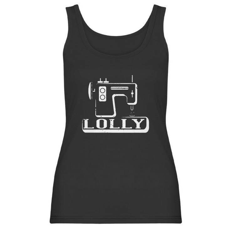 Lolly Grandma Antique Sewing Machine Shirts Vintage Sewing - Mens V-Neck T-Shirt By Canvas Women Tank Top