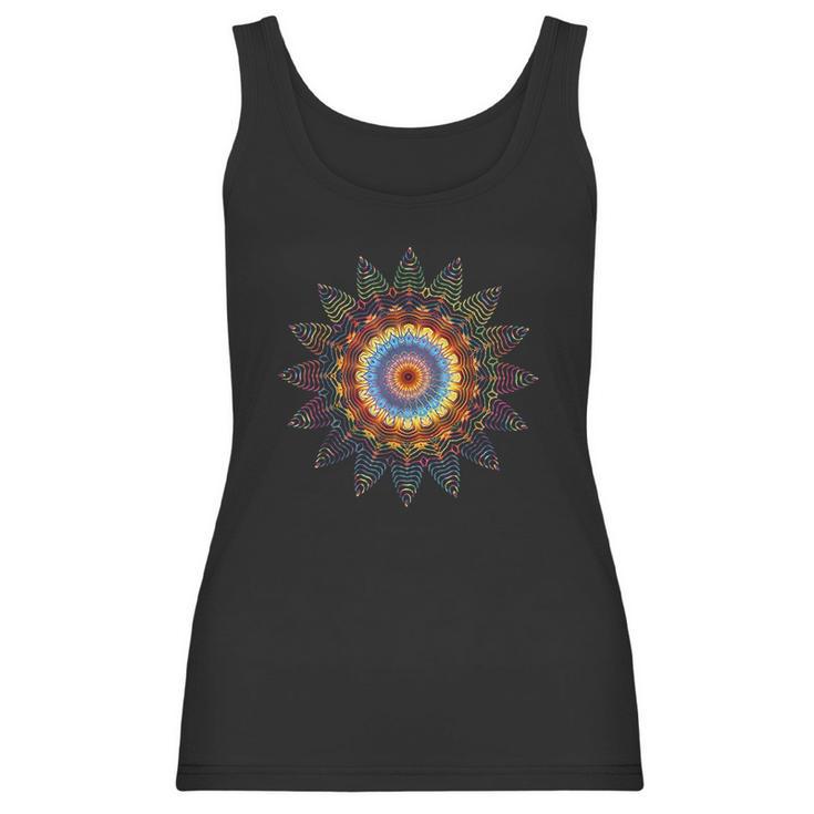 Mandala Sacred Geometry Prana Art Yoga Women Tank Top