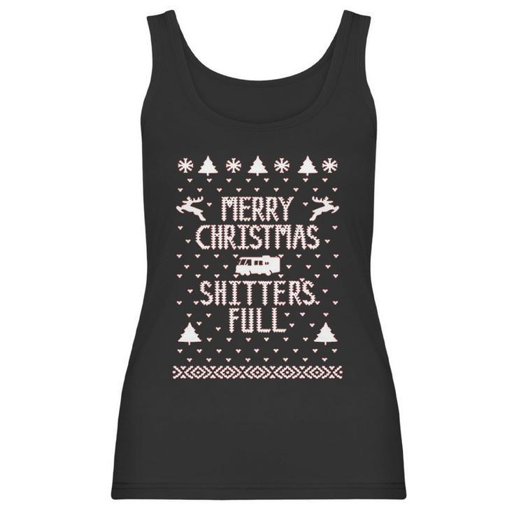 Merry Christmas Shitters Full Funny Women Tank Top