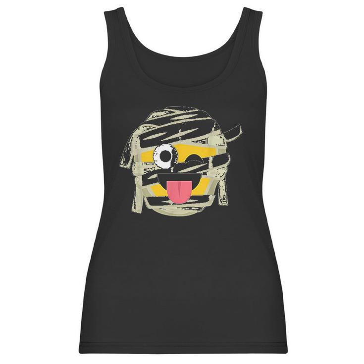 Mummy Emoji Wink Out Tongue Halloween Costume Women Tank Top