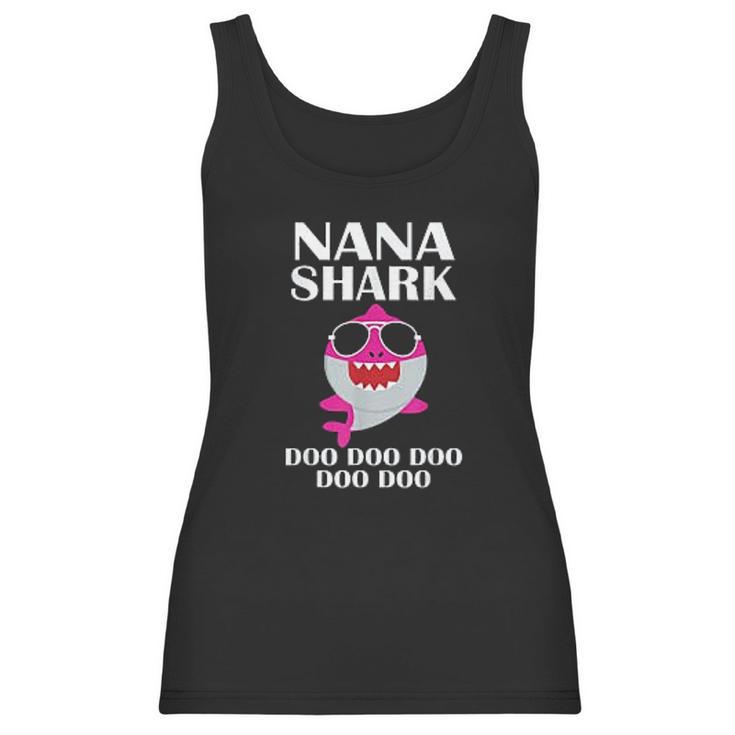 Nana Shark Doo Doo Doo Funny Nana Gift Women Tank Top