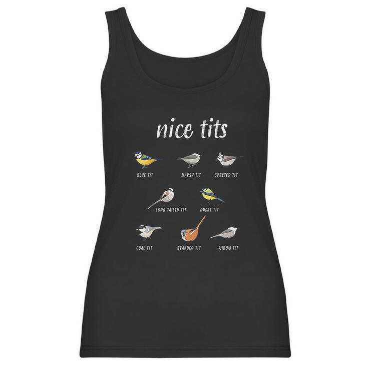 Nice Tits Funny Bird Watching Christmas Gift Birder Men Dad Women Tank Top