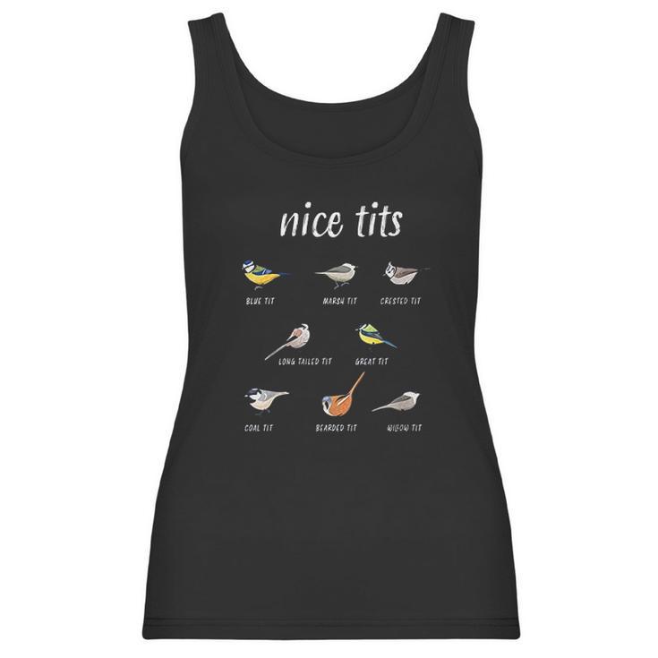 Womens Nice Tits Funny Bird Watching Christmas Gift Birder Men Dad Women Tank Top