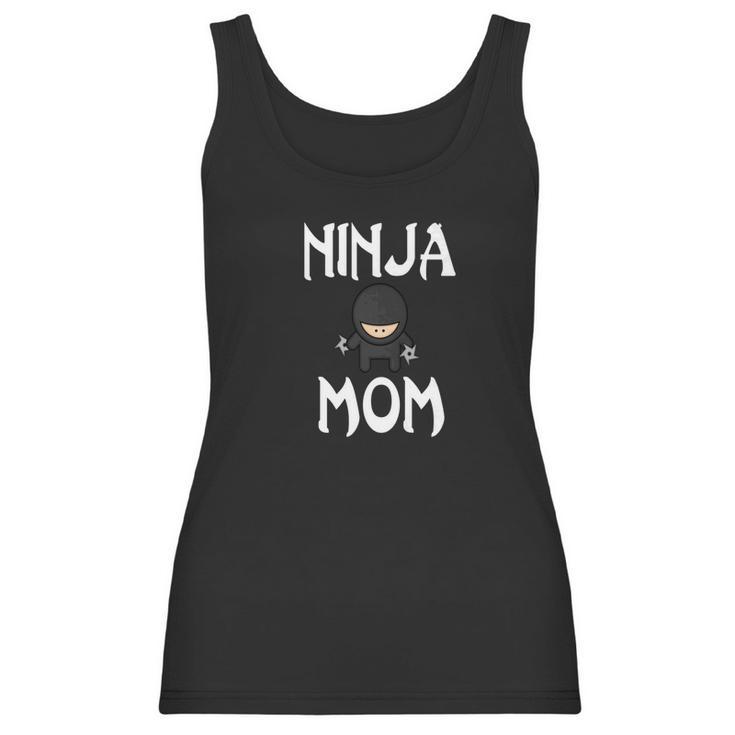 Womens Ninja Mom Funny Shuriken Mother Ninjamom Women Tank Top