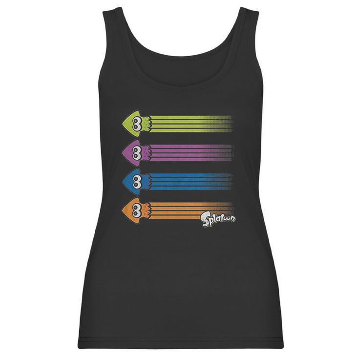 Nintendo Splatoon Inkling Squid Rainbow Women Tank Top