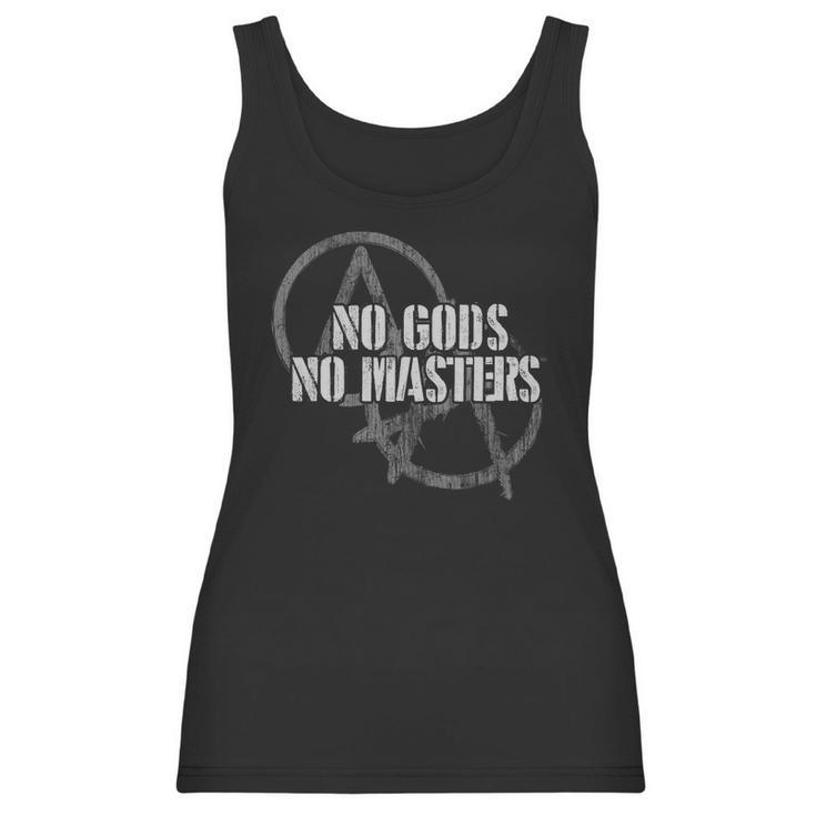 No Gods No Masters Anarchist Atheist Tee Women Tank Top