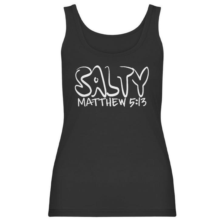 Noizy Clothing Co Salty Matthew 513 Christian Black ReligiousWomen Tank Top