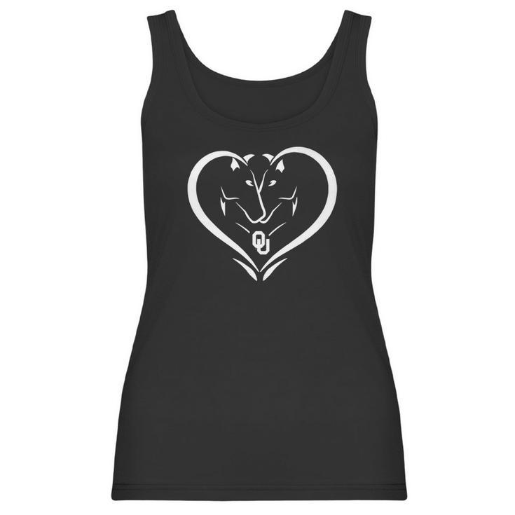 Oklahoma Sooners Horse Heart Apparel Women Tank Top