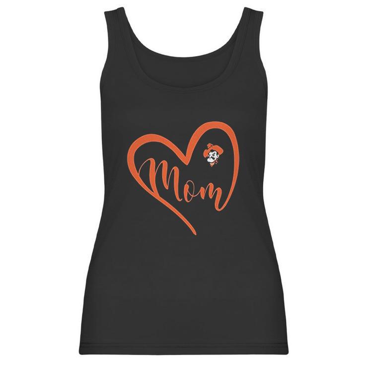 Oklahoma State Cowboys Heart Mom Women Tank Top