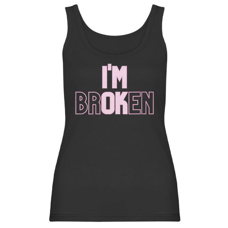 Womens Pastel Goth Aesthetic Im Ok Broken Women Tank Top