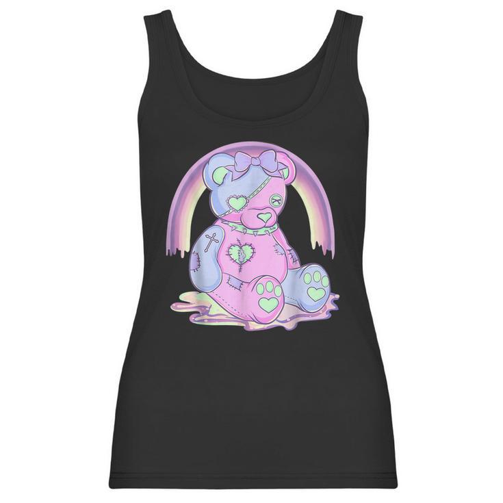 Pastel Goth Teddy Bear Japanese Anime Kawaii Menhera  Men Women T-Shirt Graphic Print Casual Unisex Tee Women Tank Top