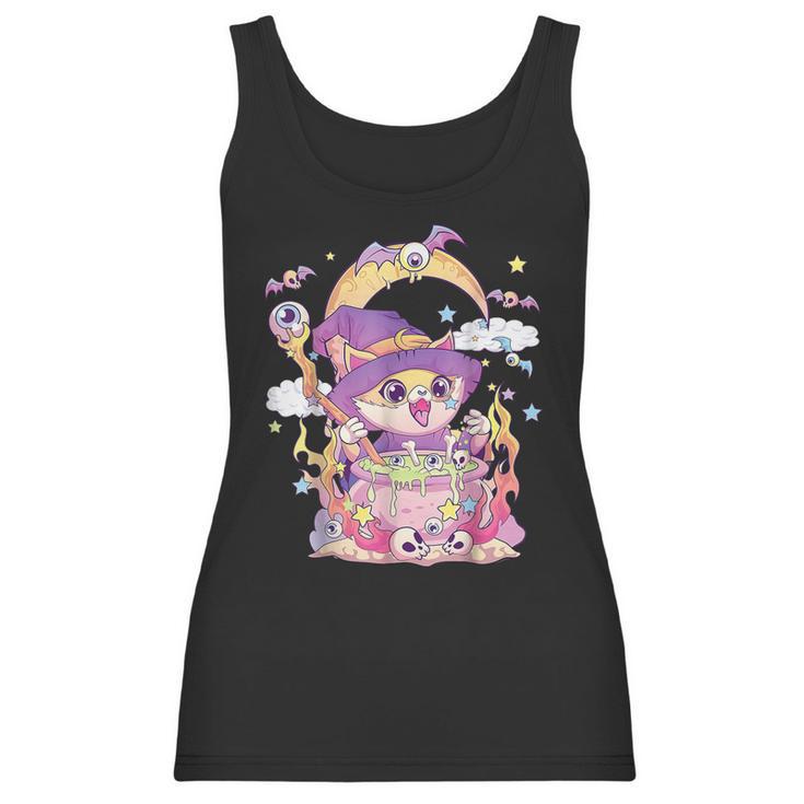 Pastel Goth Wiccan Cat Cute Creepy Witchy Cat Halloween Men Women T-Shirt Graphic Print Casual Unisex Tee Women Tank Top