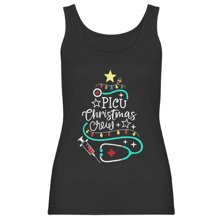 Picu Christmas Crew Pediatric Nurse Picu Techs Secretary Women Tank Top