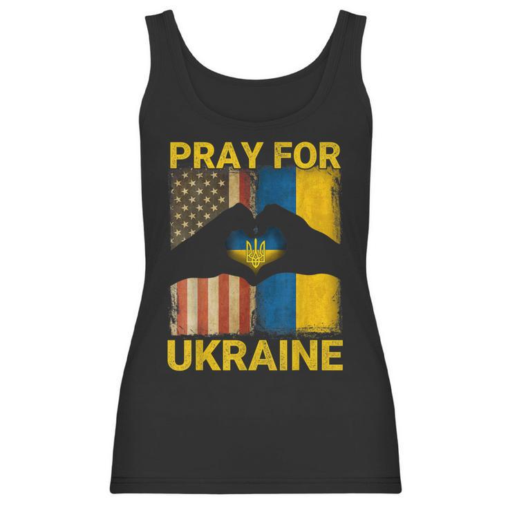 Pray For Ukraine Stand With Ukraine Ukrainian Flag Us Flag  Men Women T-Shirt Graphic Print Casual Unisex Tee Women Tank Top