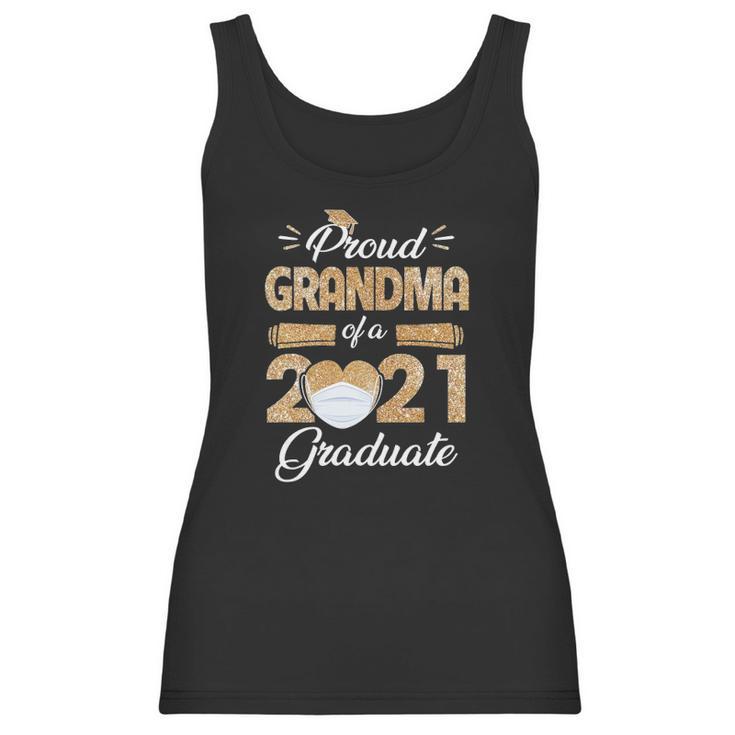 Proud Grandma Of A Class Of 2021 Face Mask Graduate Senior Women Tank Top