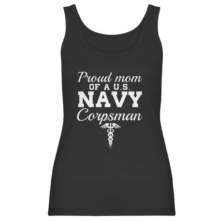 Proud Mom Of A Us Navy Corpsman Women Tank Top