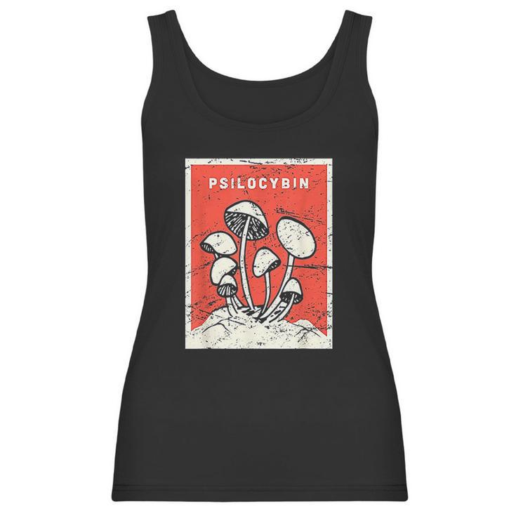 Psilocybin Retro Psychedelic Magic Mushrooms Women Tank Top