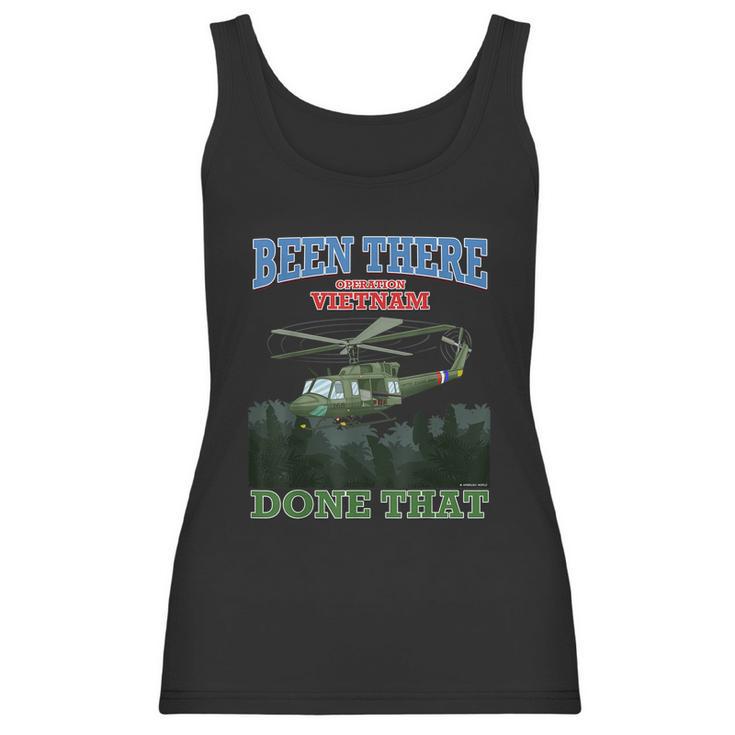 Been There Done That Operation Vietnam Military Armed Forces Graphic Design Printed Casual Daily Basic Women Tank Top