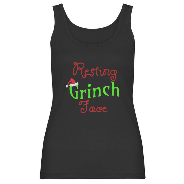 Resting Grinch Face Grinch Stole Christmas Women Tank Top