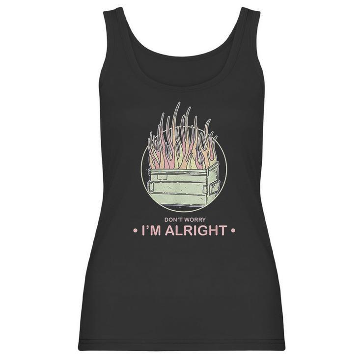 Retro Sarcastic Dumpster Fire 80S Aesthetic Pastel Goth Women Tank Top