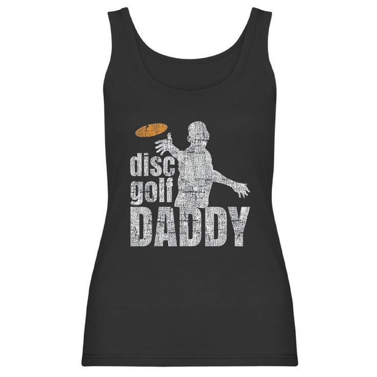 Retro Vintage Daddy Disc Golf Gift For Him Frisbee Frolf Dad Women Tank Top