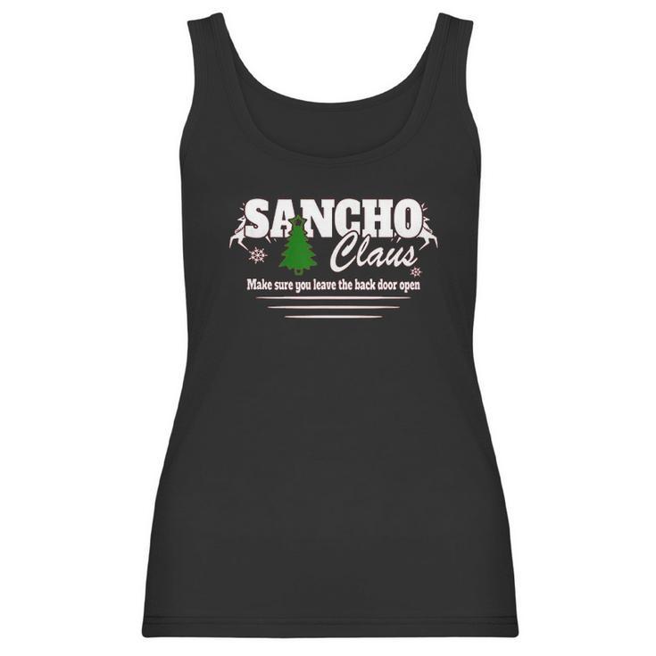 Sancho Claus Funny Christmas Women Tank Top