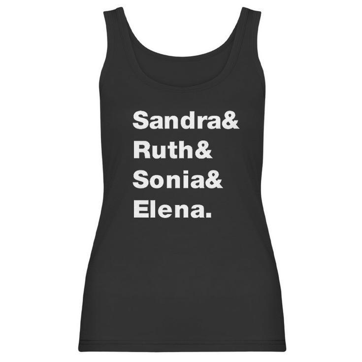 Sandra Ruth Sonia Elena Supreme Court Women Women Tank Top