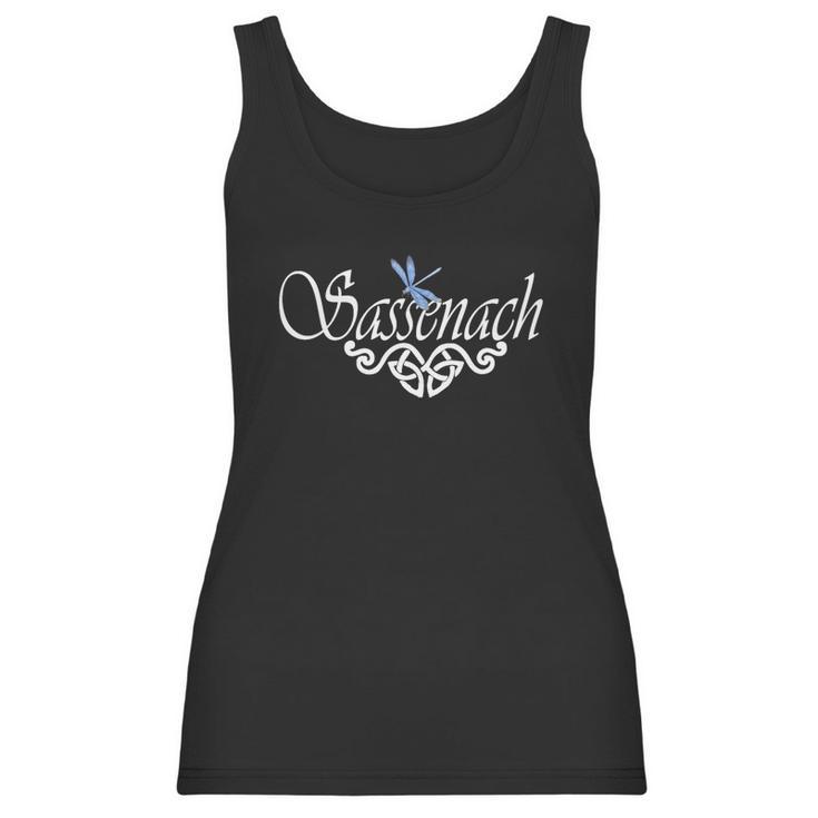 Womens Sassenach T-Shirt Blue Dragonfly Outlander Amber Tee Women Tank Top