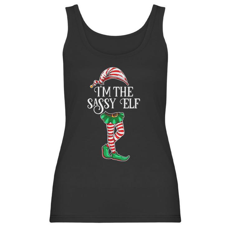 Im The Sassy Elf Christmas Matching Family Group Gift Women Tank Top