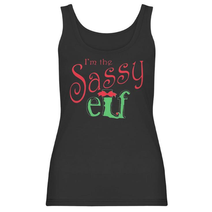 Im The Sassy Elf Funny ChristmasWomen Tank Top