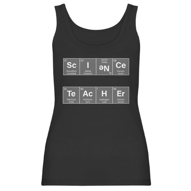 Science Teacher Periodic Table Logo Women Tank Top