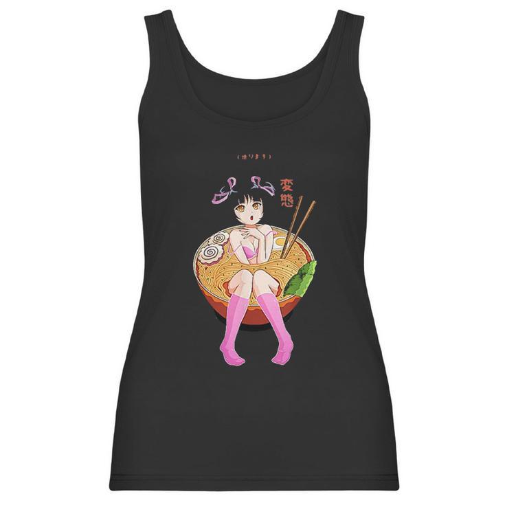 Send Noods Design Ramen Noodle Bowl Shabu Shabu Anime Hentai Women Tank Top