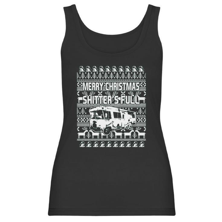 Shitters Full Ugly Christmas Vacation Women Tank Top