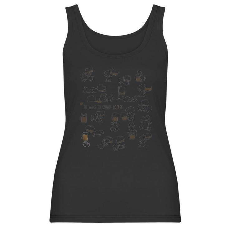 Snoopy 20 Ways To Drink Coffee Shirt Women Tank Top