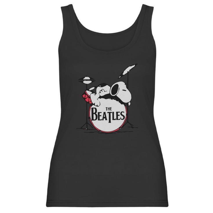 Snoopy Sleeping On The Drum Still Miss Ringo Starr The Beatles Shirt Women Tank Top