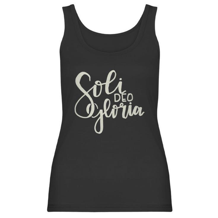 Soli Deo Gloria To The Glory Of God Alone Women Tank Top