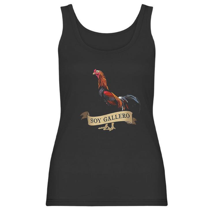 Soy Gallero Gamefowl Rooster Cockfighting Women Tank Top