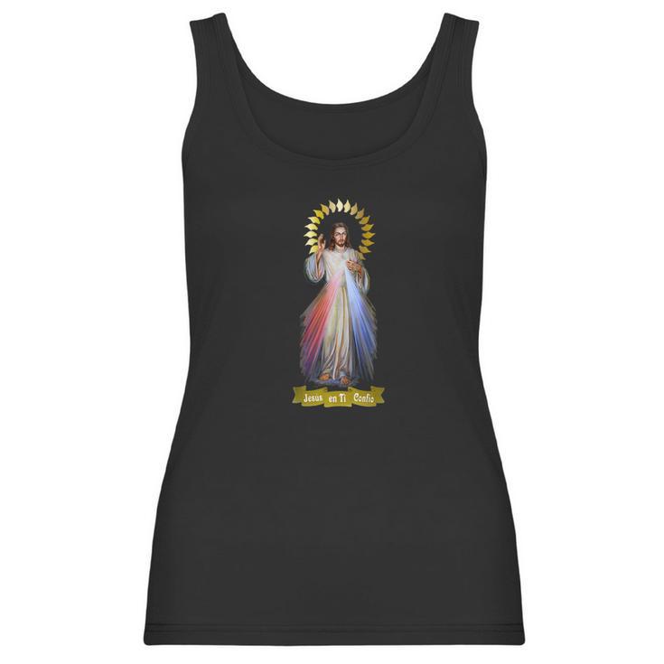 Spanish Jesus Divine Mercy Divina Misericordia 101 Women Tank Top