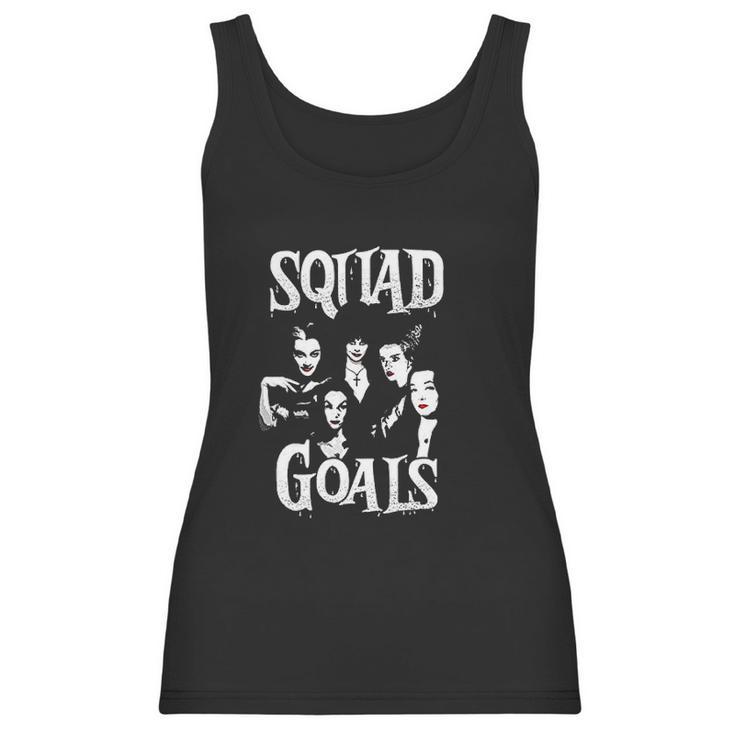 Squad Goals Creepy Girls Ghoul Girl Gang Elvira Vampira Morticia Addams Lily Graphic Gift Men Women Women Tank Top