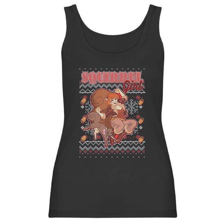 Squirrel Girl Ugly Christmas Graphic Women Tank Top