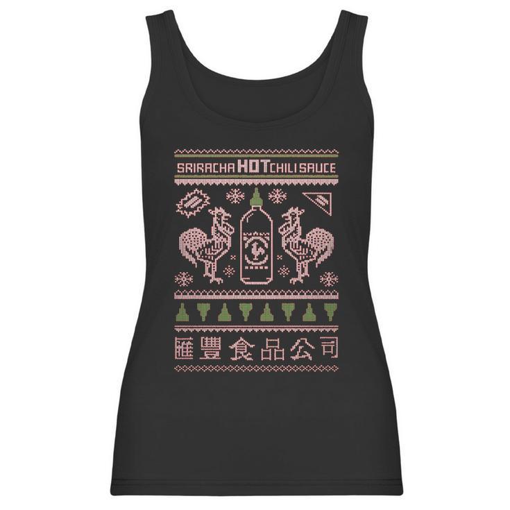 Sriracha Christmas Hot Chili Sauce Women Tank Top