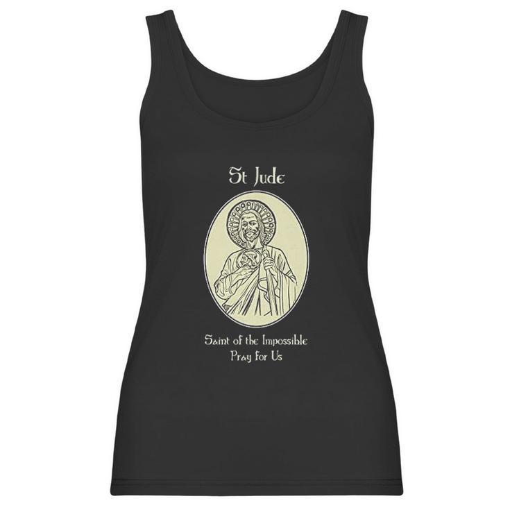 St Jude Pray For Us Catholic Christian Saint Prayer Women Tank Top