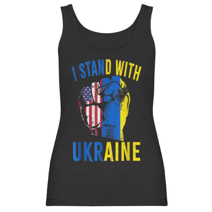 I Stand With Ukraine Flag American Flag Support Ukraine  Men Women T-Shirt Graphic Print Casual Unisex Tee Women Tank Top