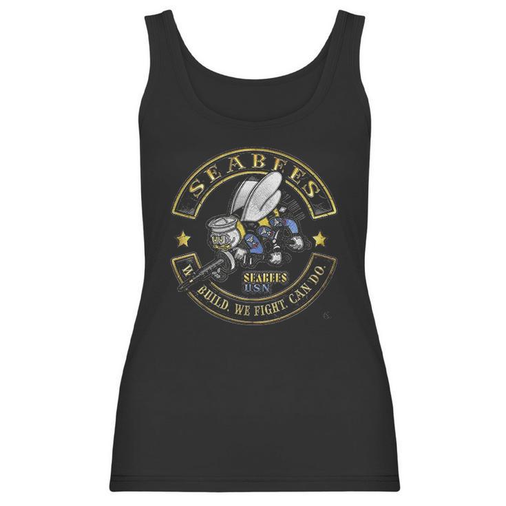 Us Navy Usn Us Navy Sea Bees Biker Women Tank Top