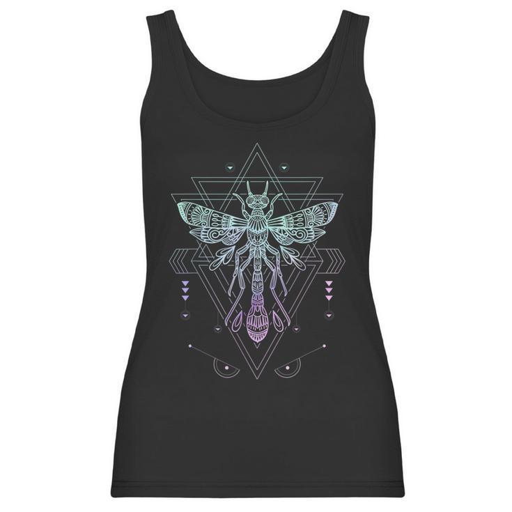 Vaporwave Japanese Dragonfly Pagan Occult Pastel Goth Women Tank Top