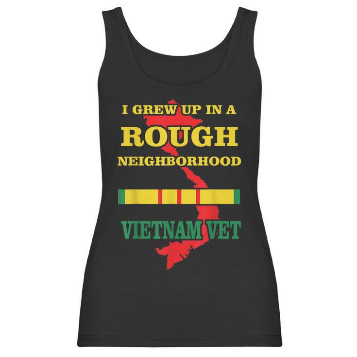 Vietnam Veteran  - I Grew Up In A Rough Neighborhood Men Women T-Shirt Graphic Print Casual Unisex Tee Women Tank Top