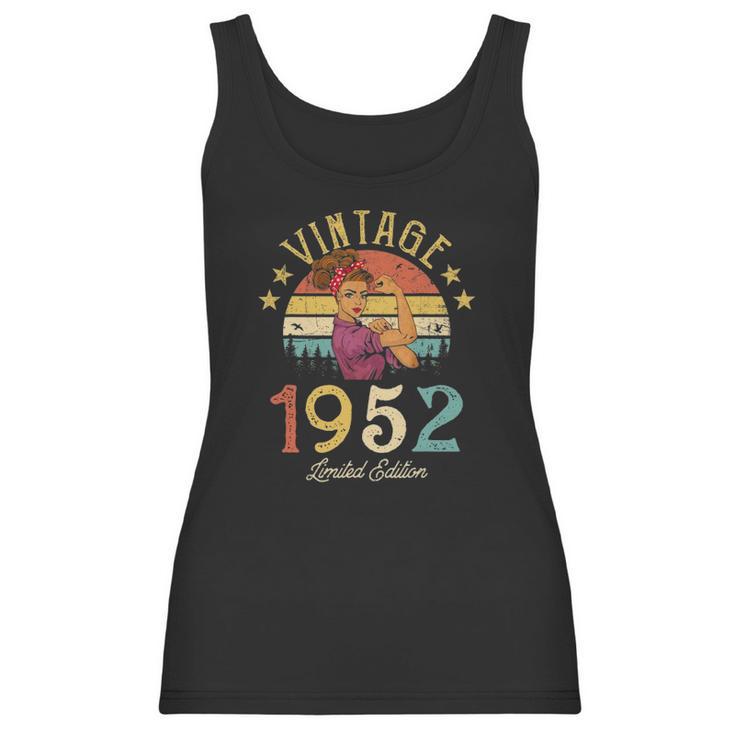 Vintage 1952 Made In 1952 70Th Birthday Women 70 Years Old Women Tank Top