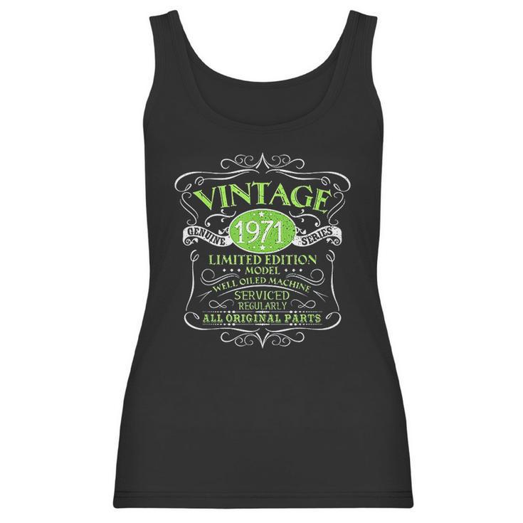 Vintage 1971 50Th Birthday Gift Men Women Original Design Women Tank Top