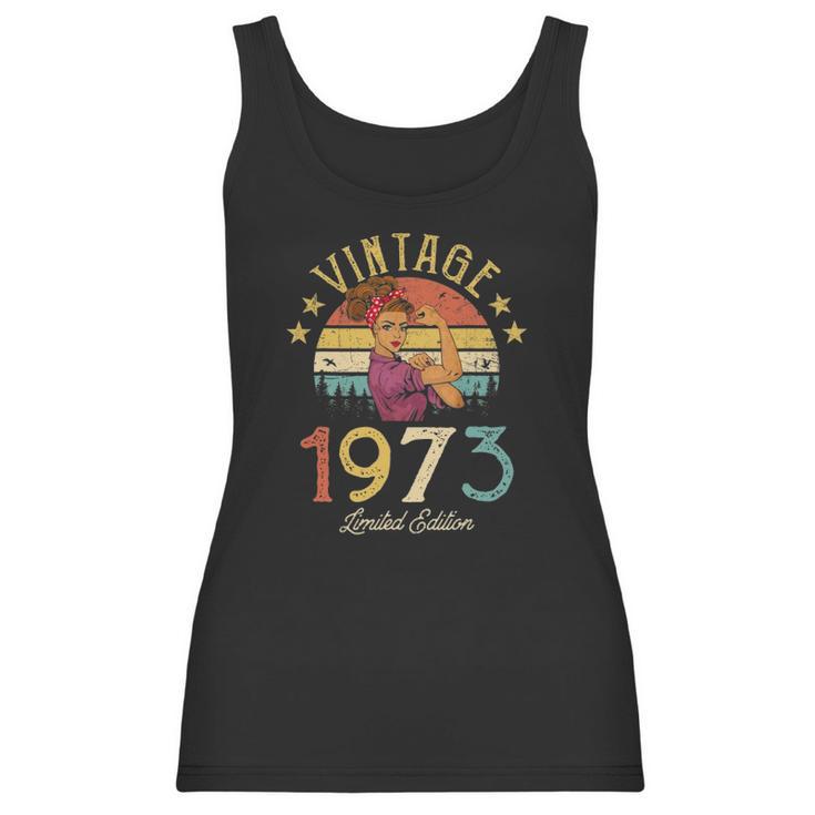 Vintage 1973 Made In 1973 49Th Birthday Women 49 Years Old Women Tank Top